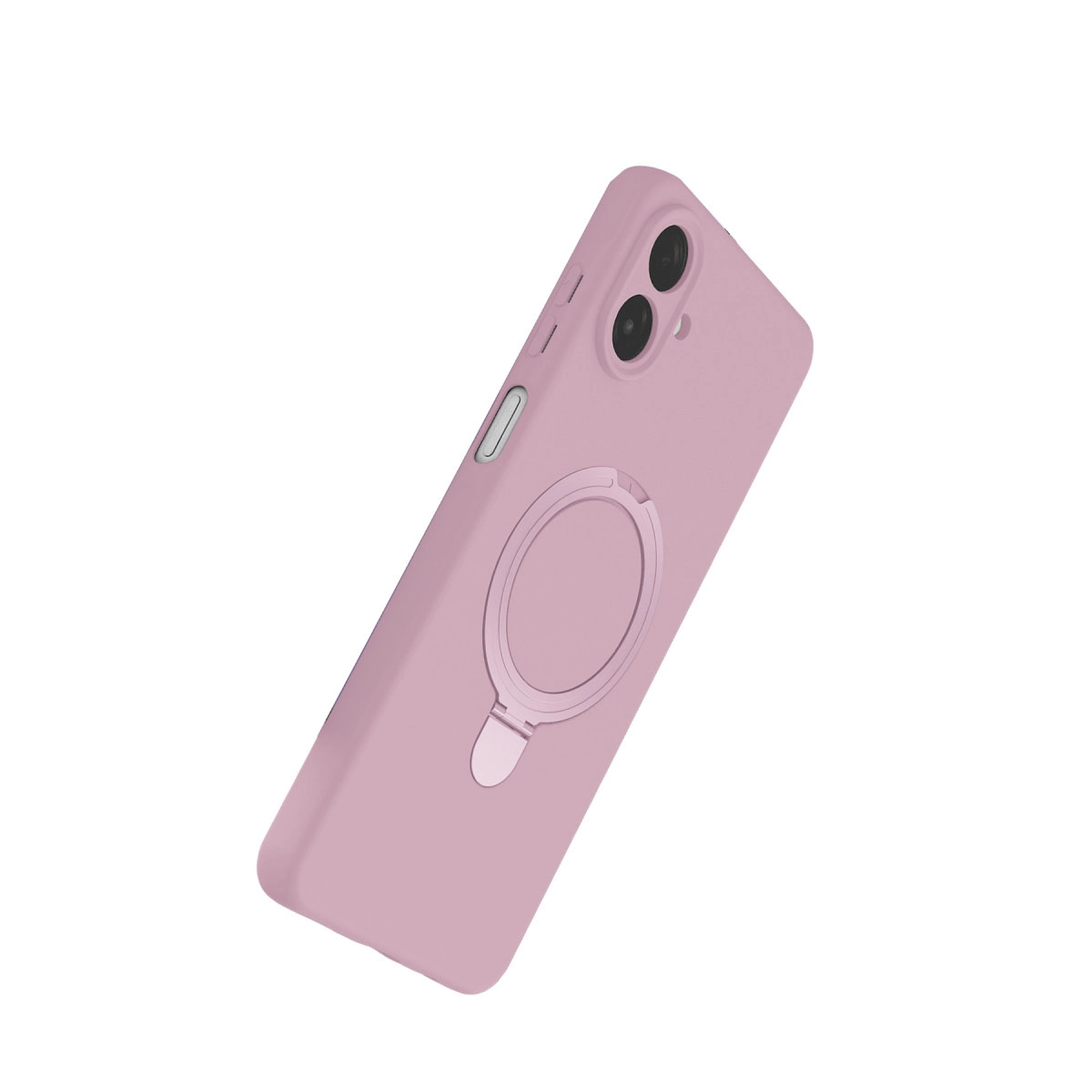 NEWFACE Samsung Galaxy A07 4G Uyumlu Regal Magsafe Standlı Telefon Kılıfı Açık Pembe