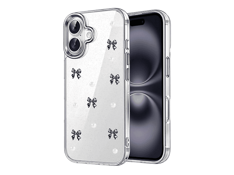 NEWFACE iPhone 17 Uyumlu Fiyonk Desenli Telefon Kılıfı Çok Renkli