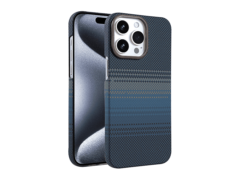 NEWFACE iPhone 15 Pro Max Uyumlu Vega Magsafe Telefon Kılıfı Mavi