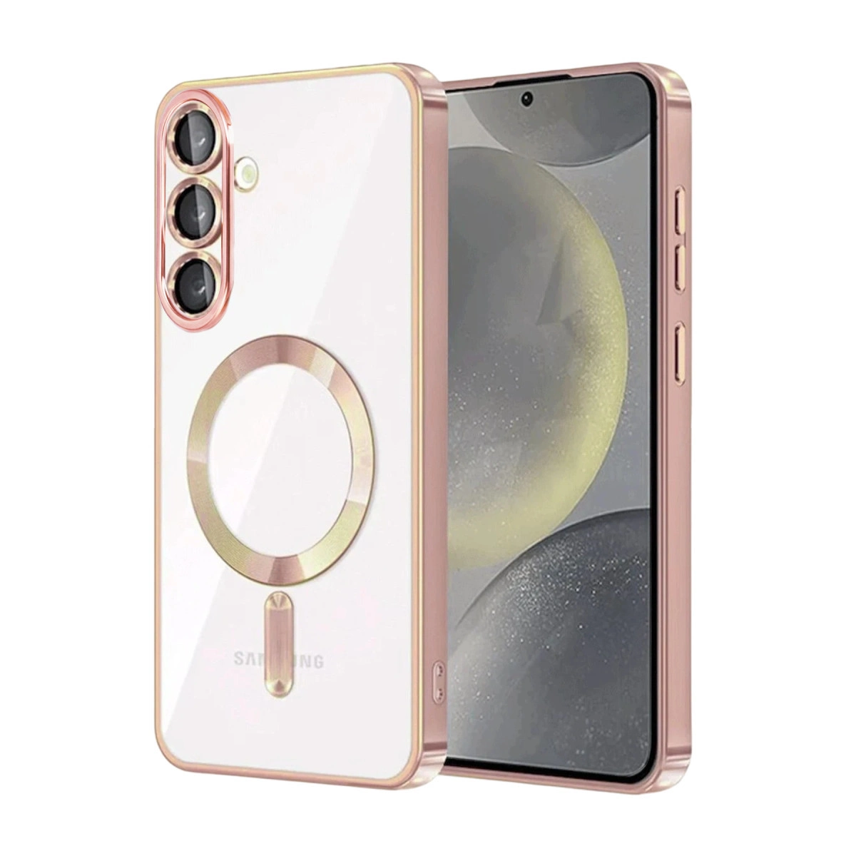 NEWFACE Samsung Galaxy S26 Uyumlu Kross Magneticsafe Telefon Kılıfı Pembe