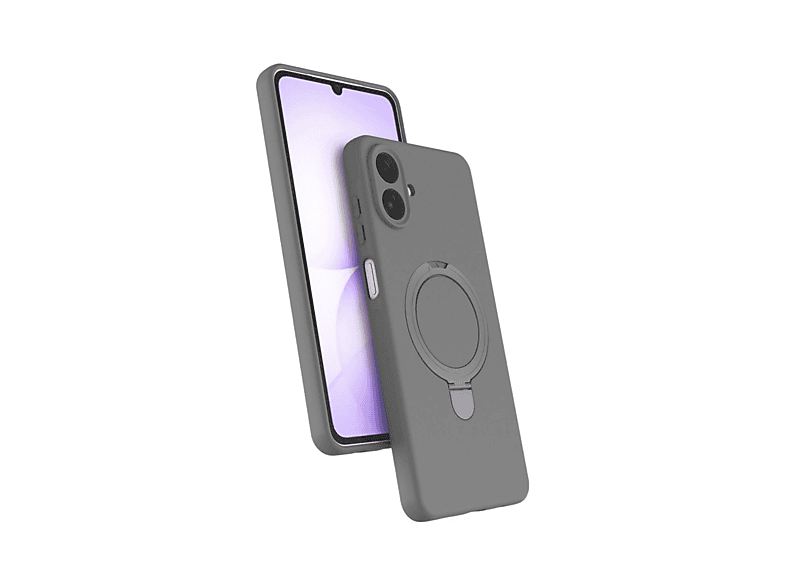 NEWFACE Samsung Galaxy A07 4G Uyumlu Regal Magsafe Standlı Telefon Kılıfı Titan Gri