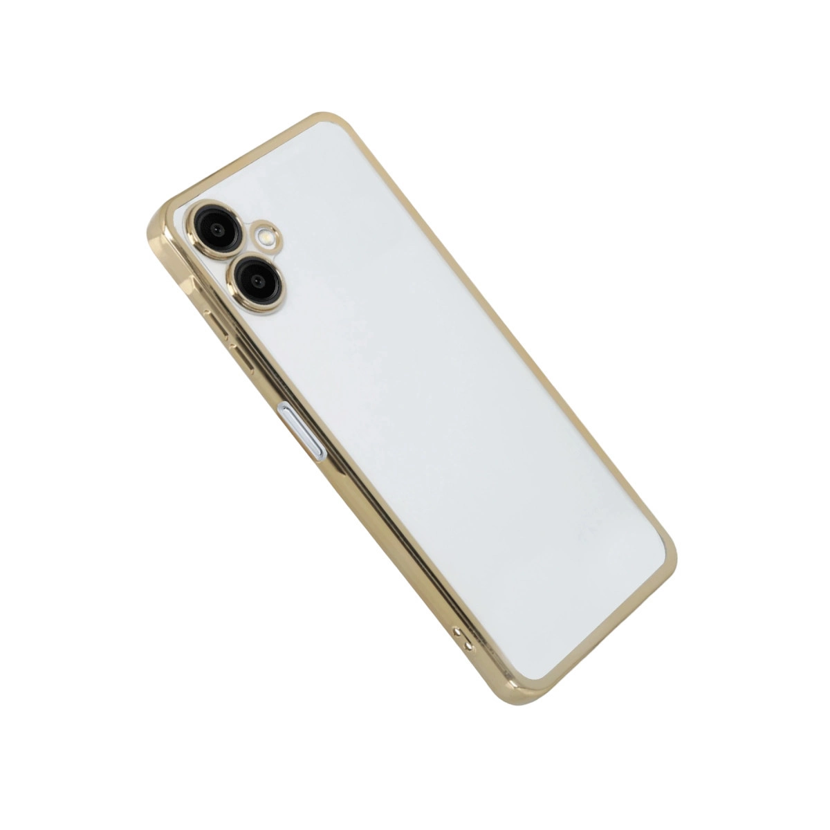 NEWFACE Samsung Galaxy A07 4G Uyumlu Kamera Korumalı Lensli Silikon Telefon Kılıfı Gold