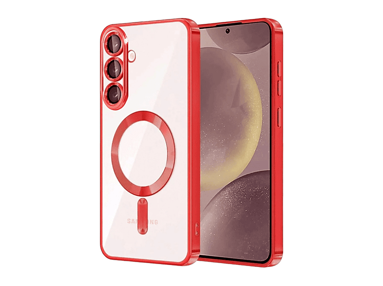 EVIMDEYOKYOK Samsung Galaxy A37 5G Uyumlu Kross Magneticsafe Kapak Telefon Kılıfı Kırmızı