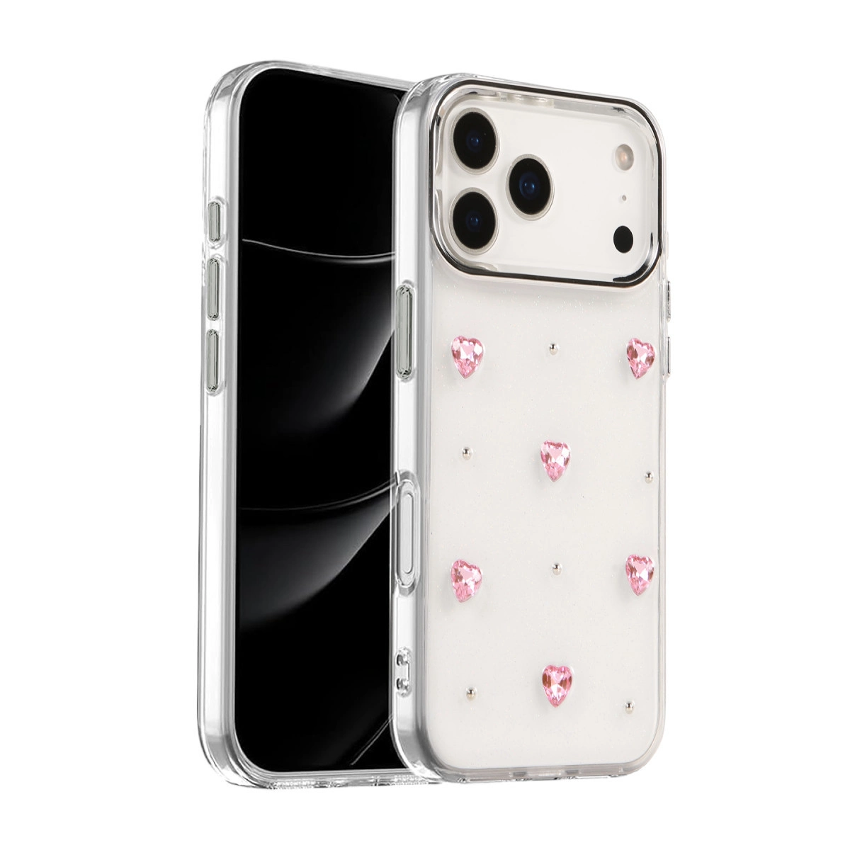 NEWFACE iPhone 17 Pro Max Uyumlu Fiyonk Desenli Kapak Telefon Kılıfı Çok Renkli