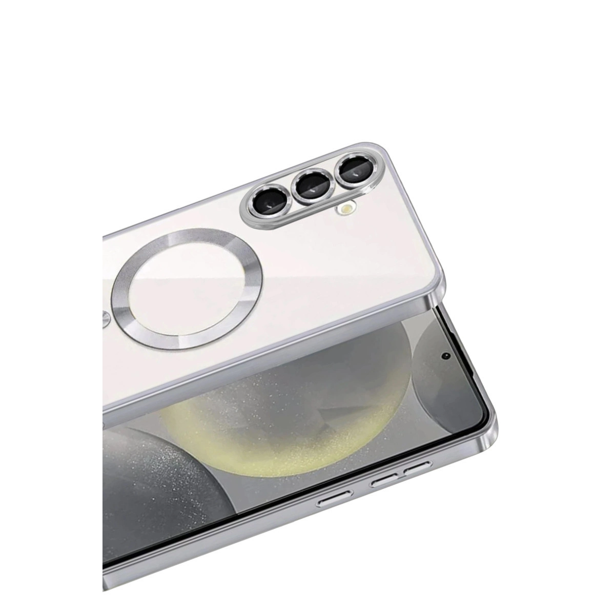 NEWFACE Samsung Galaxy S26 Plus Uyumlu Kross Magneticsafe Telefon Kılıfı Titan Gri