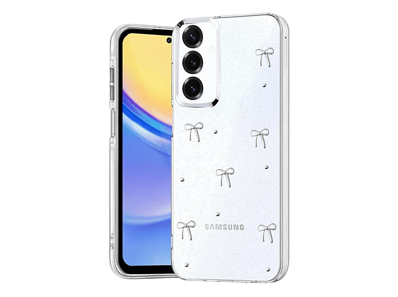 EVIMDEYOKYOK Samsung Galaxy S25 Uyumlu Fiyonk Desenli Kapak Telefon Kılıfı Çok Renkli