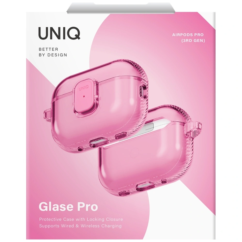 UNIQ Airpods Pro 3 (3.Nesil) Glase Pro Kilitli Kulaklık Kılıfı