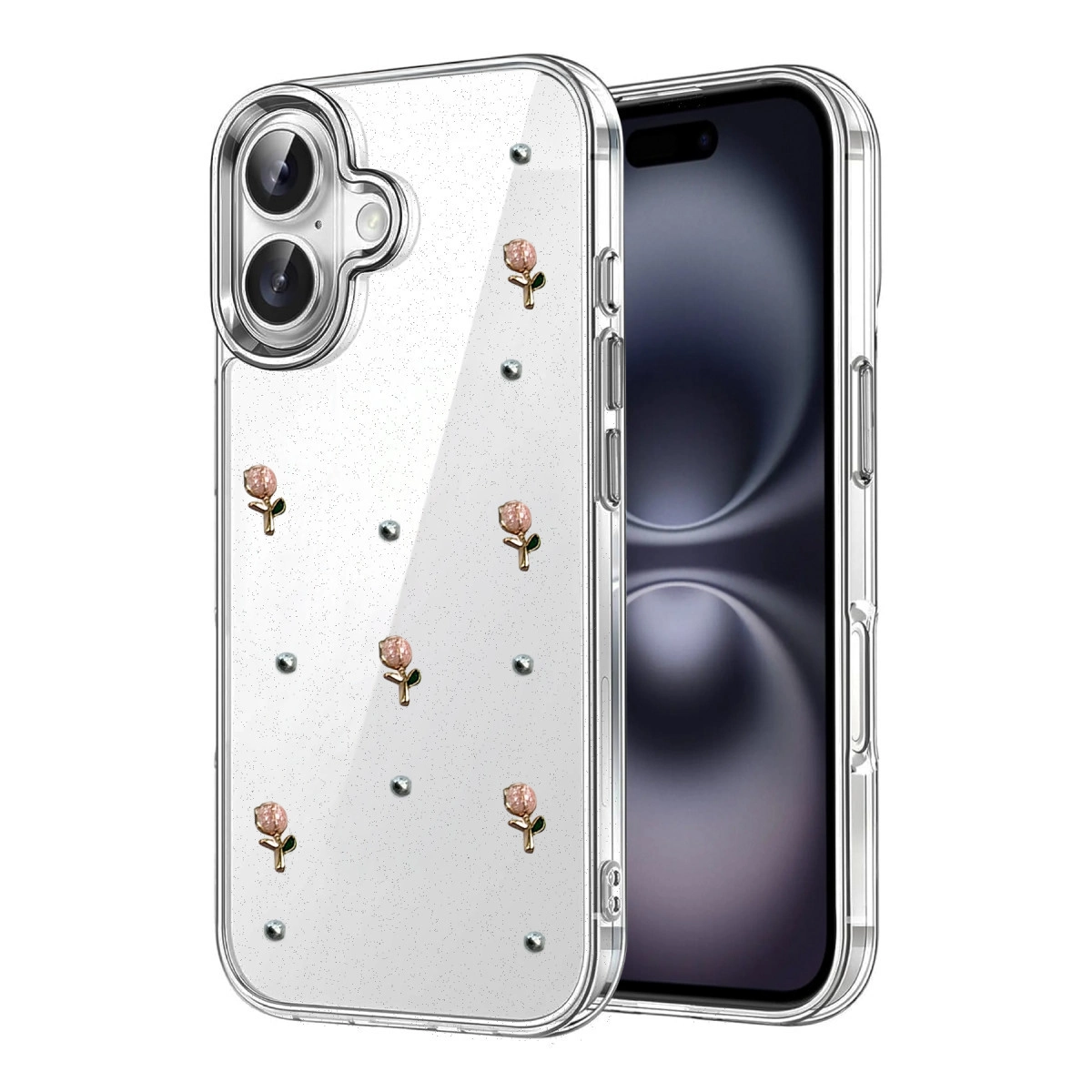 NEWFACE iPhone 17 Uyumlu Fiyonk Desenli Telefon Kılıfı Çok Renkli