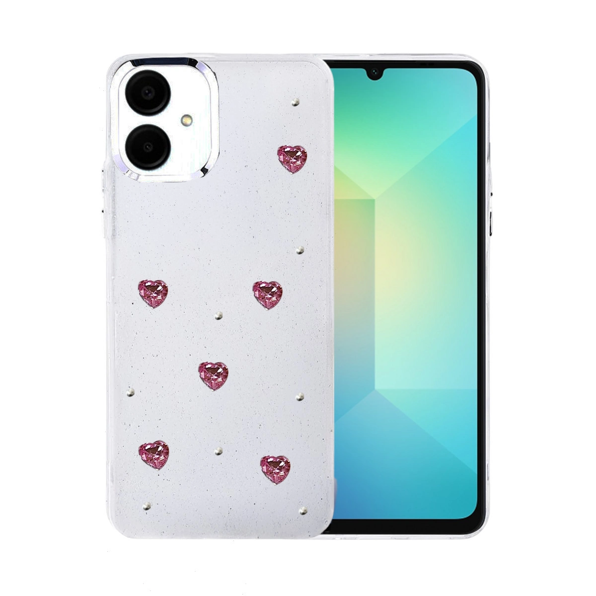 NEWFACE Samsung Galaxy A07 4G Uyumlu Fiyonk Desenli Kapak Telefon Kılıfı Çok Renkli