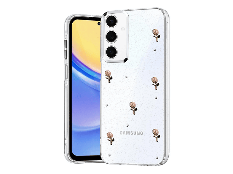 NEWFACE Samsung Galaxy S24 Fe Uyumlu Fiyonk Desenli Telefon Kılıfı Çok renkli