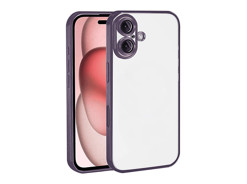 NEWFACE iPhone 17 Uyumlu Kamera Korumalı Lensli Silikon Telefon Kılıfı Mor