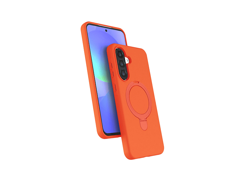 NEWFACE Samsung Galaxy A36 Uyumlu Regal Magsafe Standlı Kapak Telefon Kılıfı Turuncu