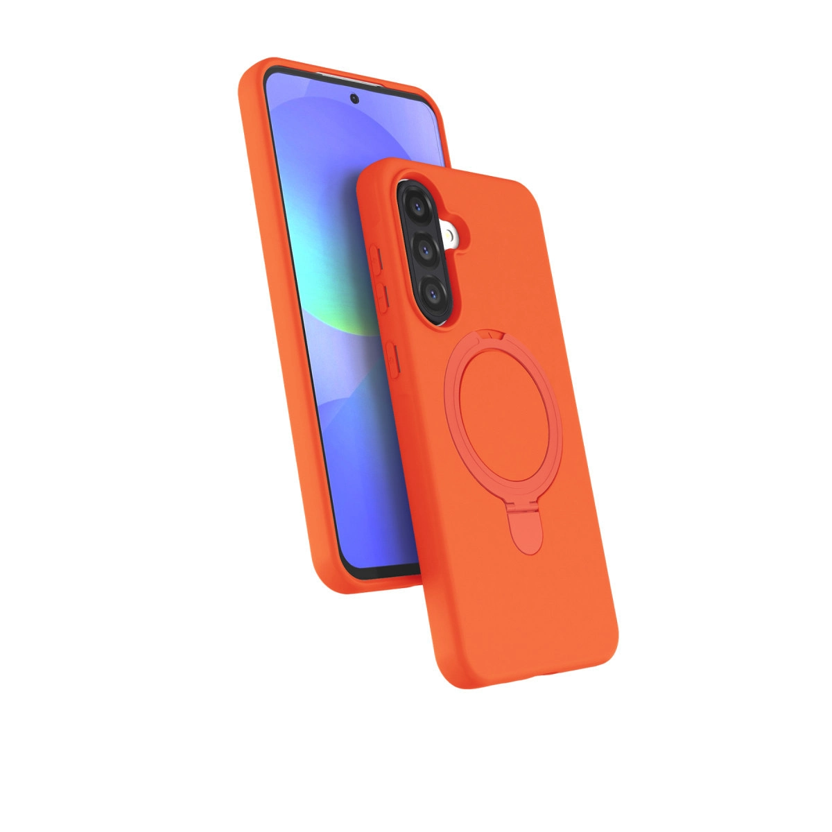 NEWFACE Samsung Galaxy A26 Uyumlu Regal Magsafe Standlı Kapak Telefon Kılıfı Turuncu