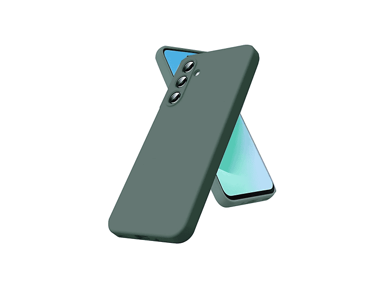 NEWFACE Samsung Galaxy A17 5G Uyumlu Nano İçi Kadife Silikon Telefon Kılıfı Yeşil
