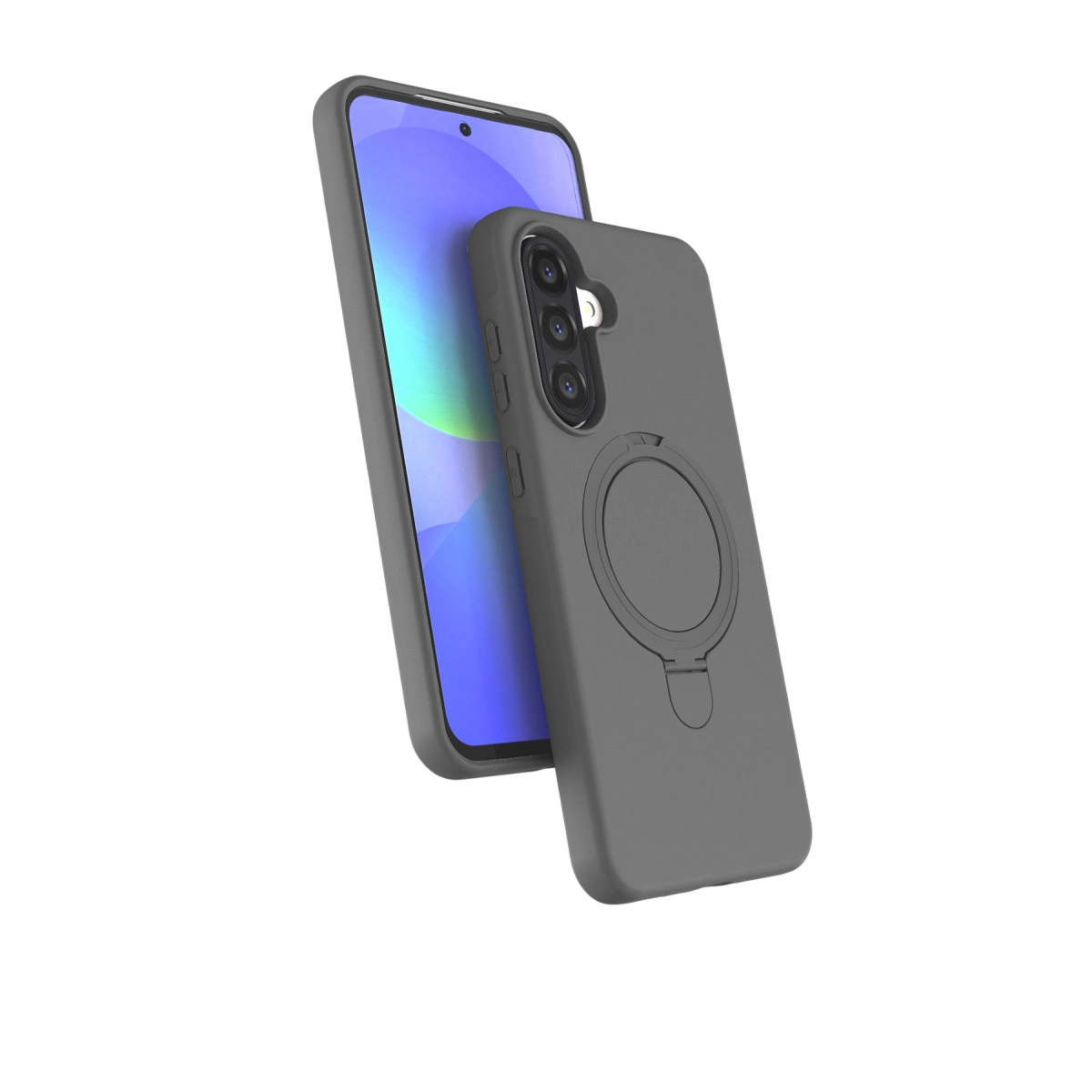 NEWFACE Samsung Galaxy A36 Uyumlu Regal Magsafe Standlı Kapak Telefon Kılıfı Titan Gri