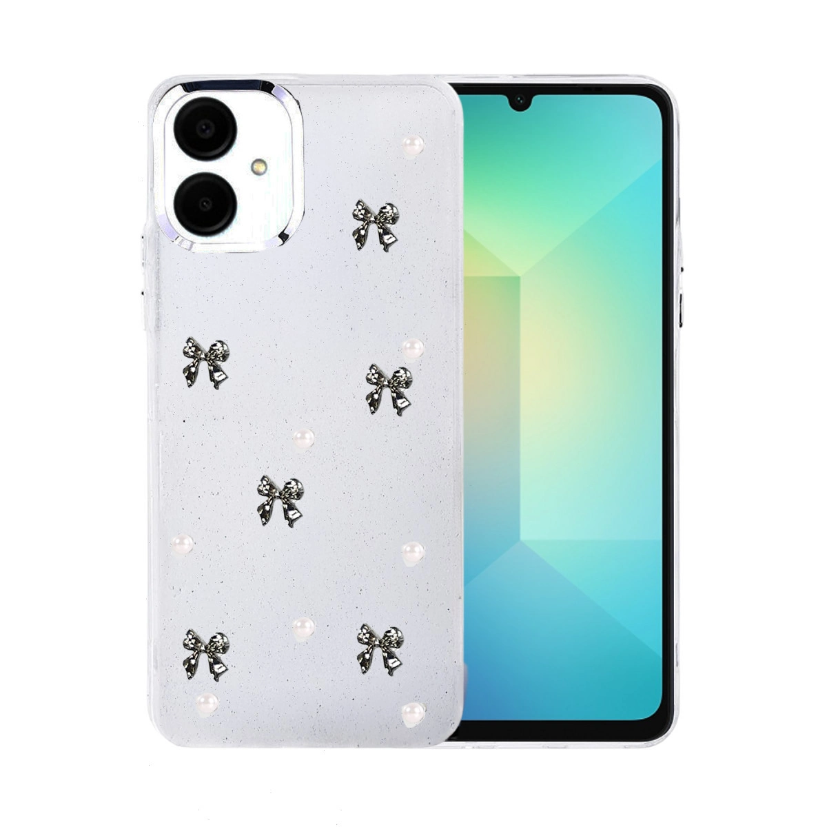 NEWFACE Samsung Galaxy A07 4G Uyumlu Fiyonk Desenli Kapak Telefon Kılıfı Çok Renkli