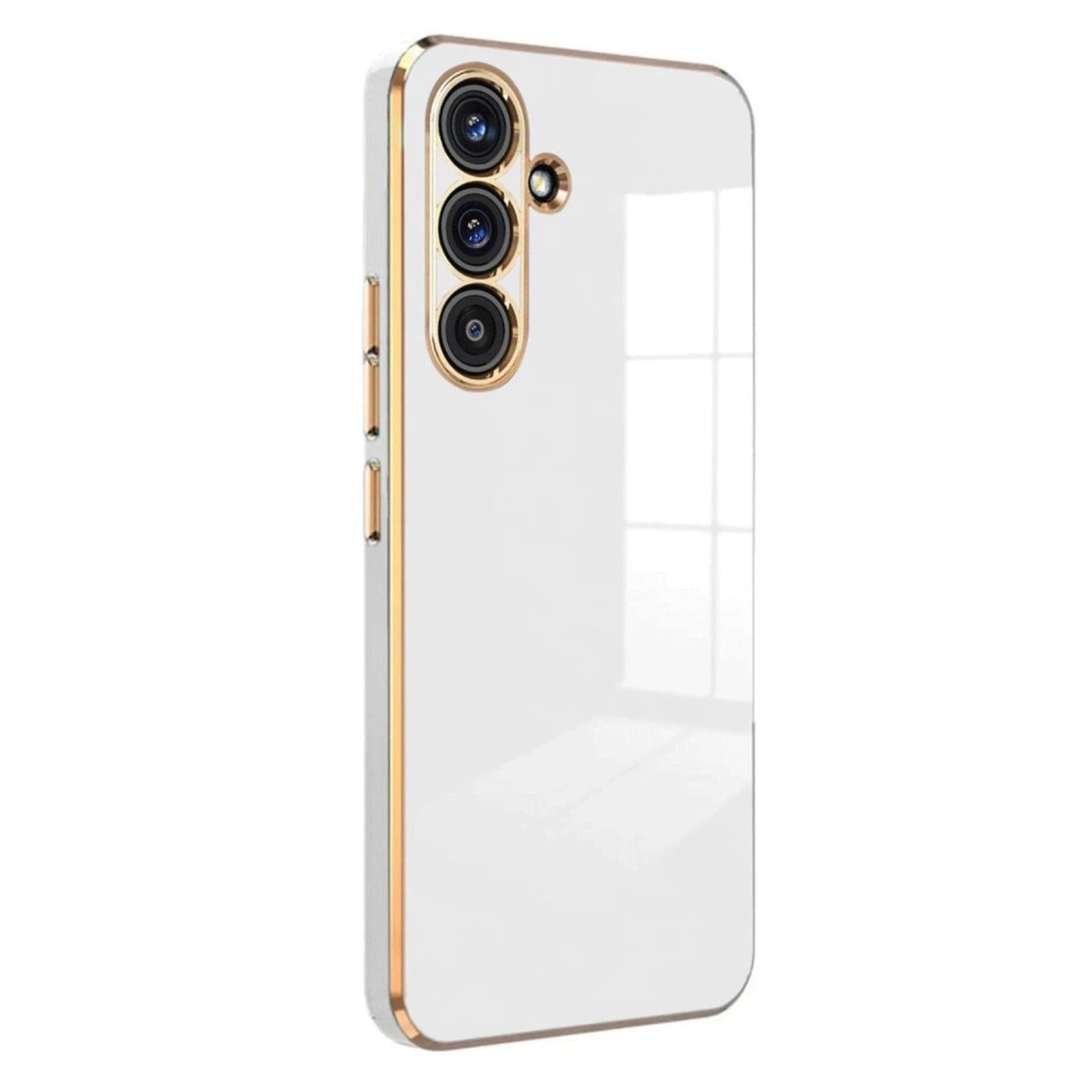 NEWFACE Samsung Galaxy A17 5G Uyumlu Volet Silikon Telefon Kılıfı Beyaz