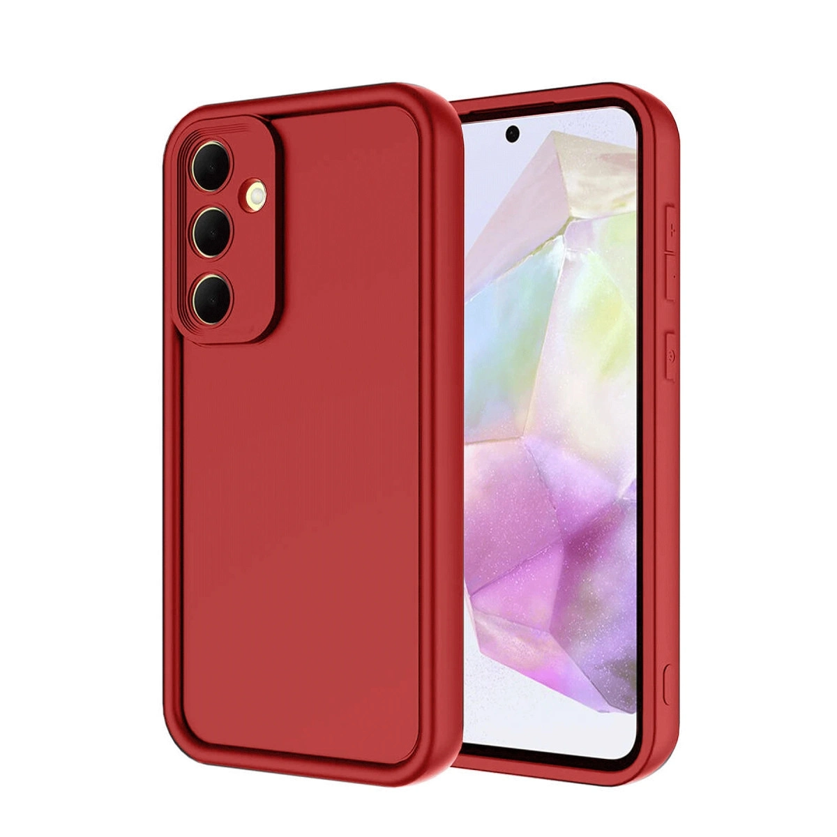 NEWFACE Samsung Galaxy A17 5G Uyumlu Viera Silikon Telefon Kılıfı Kırmızı