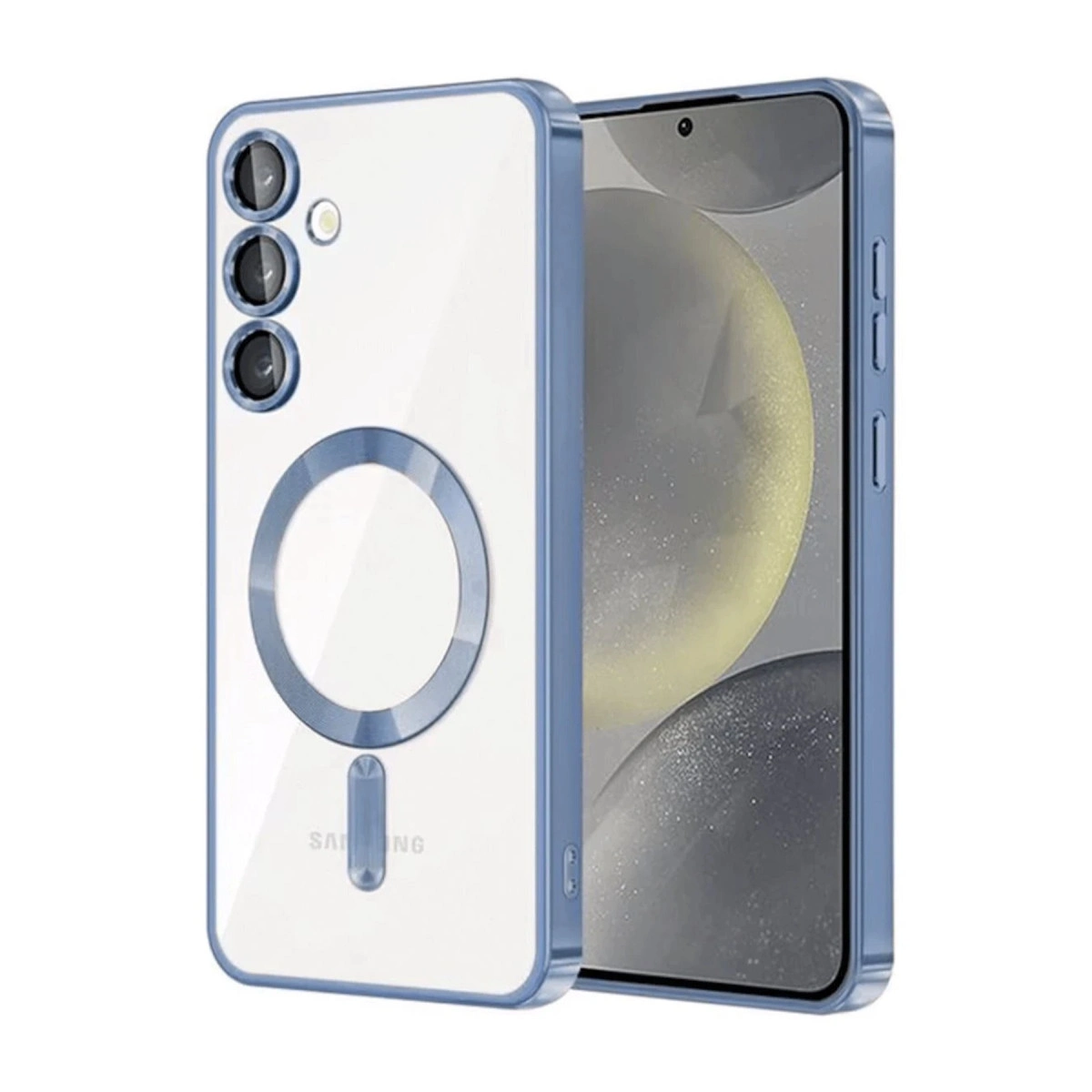 NEWFACE Samsung Galaxy A56 Uyumlu Kross Magneticsafe Kapak Telefon Kılıfı Sierra Blue