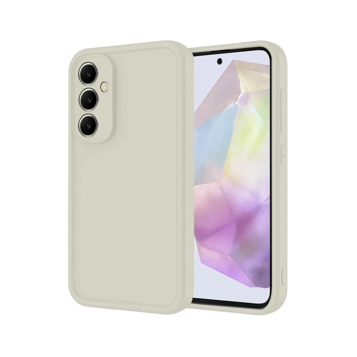 NEWFACE Samsung Galaxy A16 5G Uyumlu Viera Silikon Telefon Kılıfı Krem