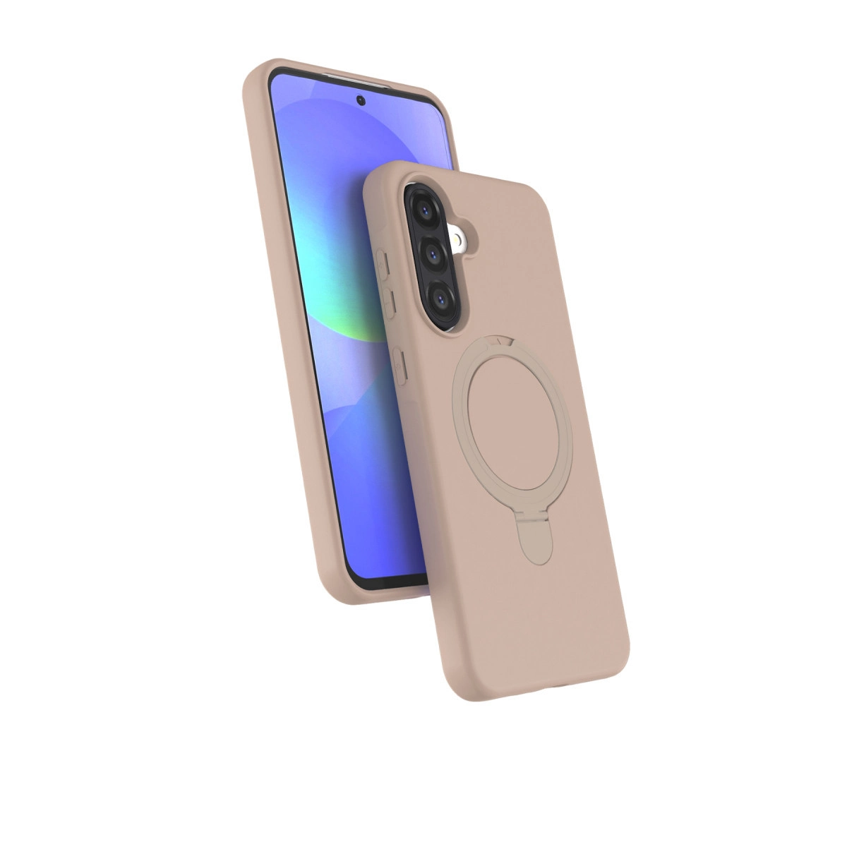 NEWFACE Samsung Galaxy A56 Uyumlu Regal Magsafe Standlı Kapak Telefon Kılıfı Çöl Titanyum
