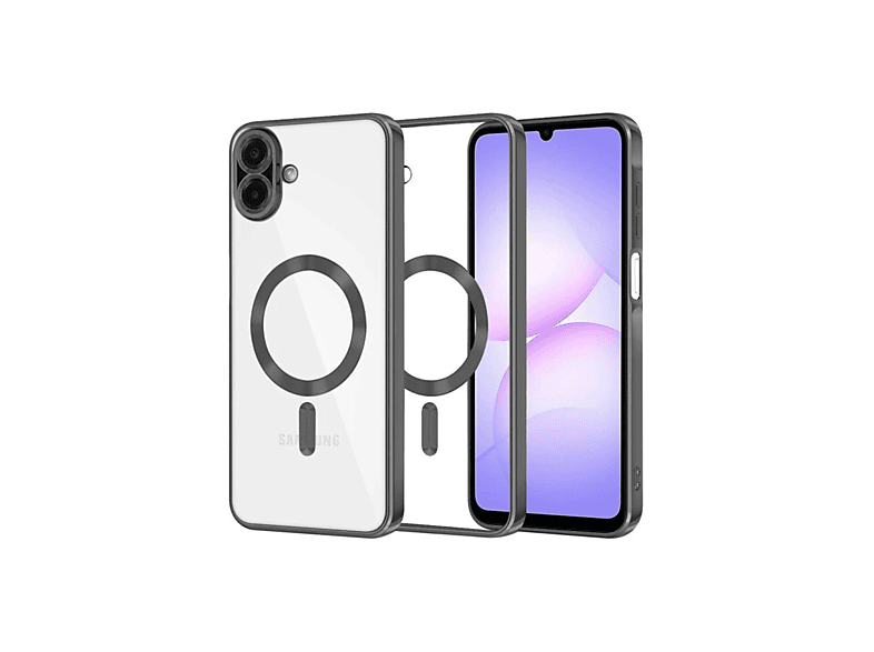 EVIMDEYOKYOK Samsung Galaxy A07 4g Kross Magneticsafe Kapak - Siyah Telefon Kılıfı Çok Renkli