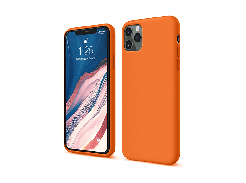 EVIMDEYOKYOK iPhone 11 Pro Uyumlu First Silikon Telefon Kılıfı Turuncu