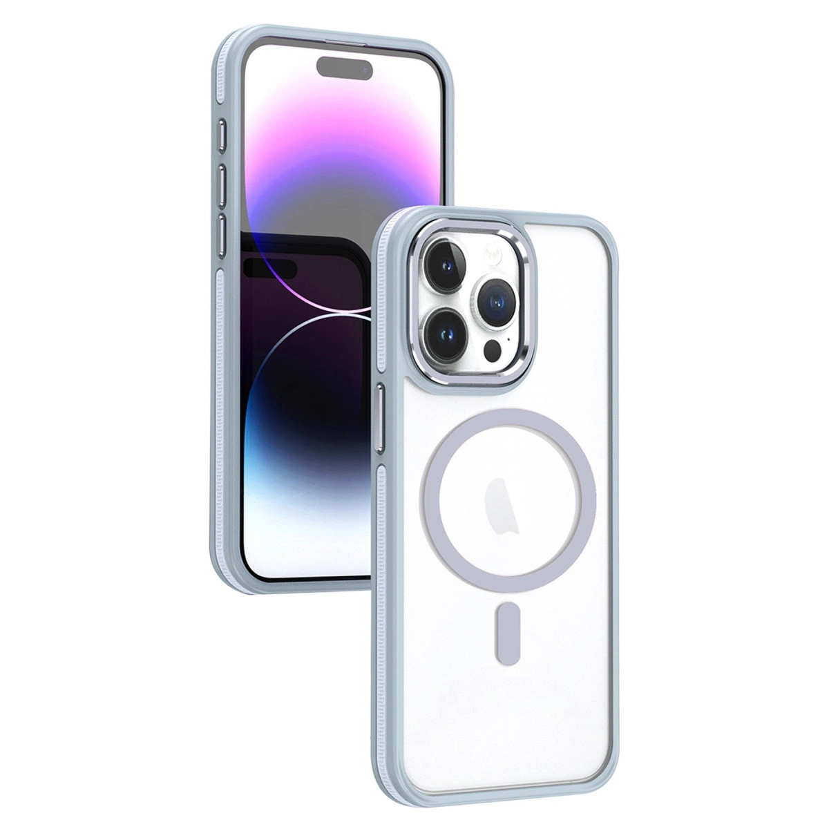 NEWFACE iPhone 15 Pro Max Uyumlu Winner Magsafe Telefon Kılıfı Gri