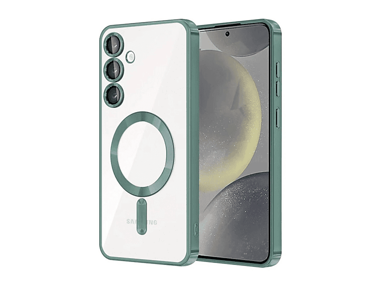 NEWFACE Samsung Galaxy A17 5G Uyumlu Kross Magneticsafe Kapak Telefon Kılıfı Koyu Yeşil