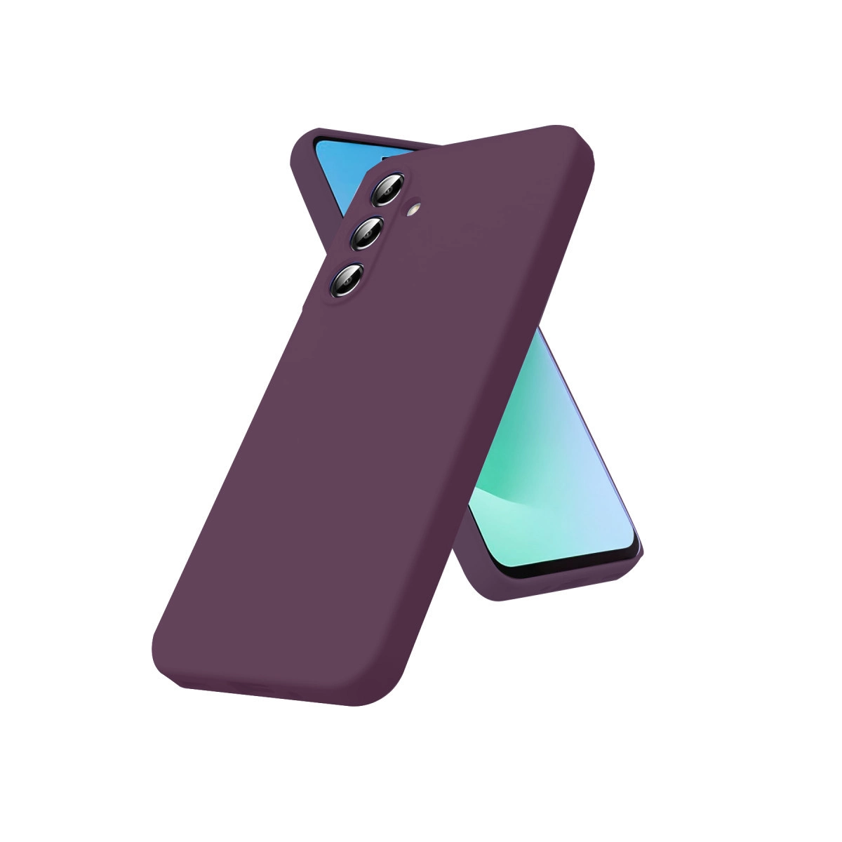 NEWFACE Samsung Galaxy A17 5G Uyumlu First Silikon Telefon Kılıfı Mürdüm