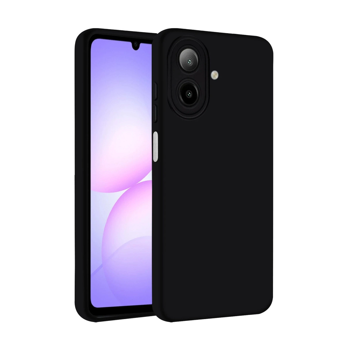 Siyah kılıflı siyah telefon. Kamera lensleri ve flaş görünür.