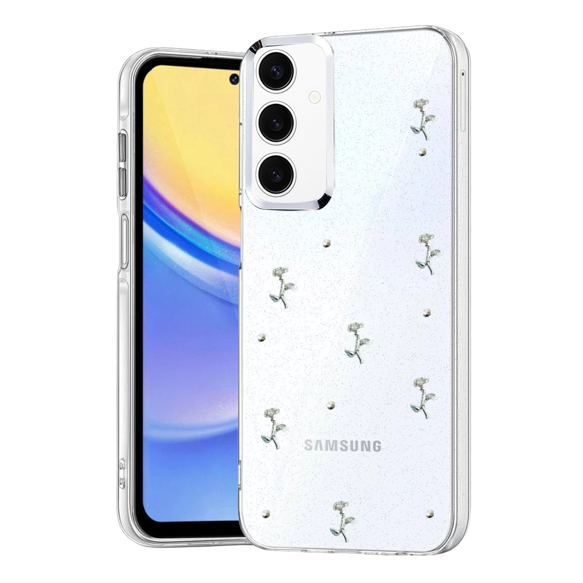 NEWFACE Samsung Galaxy A35 5G Uyumlu Fiyonk Desenli Telefon Kılıfı Çok renkli