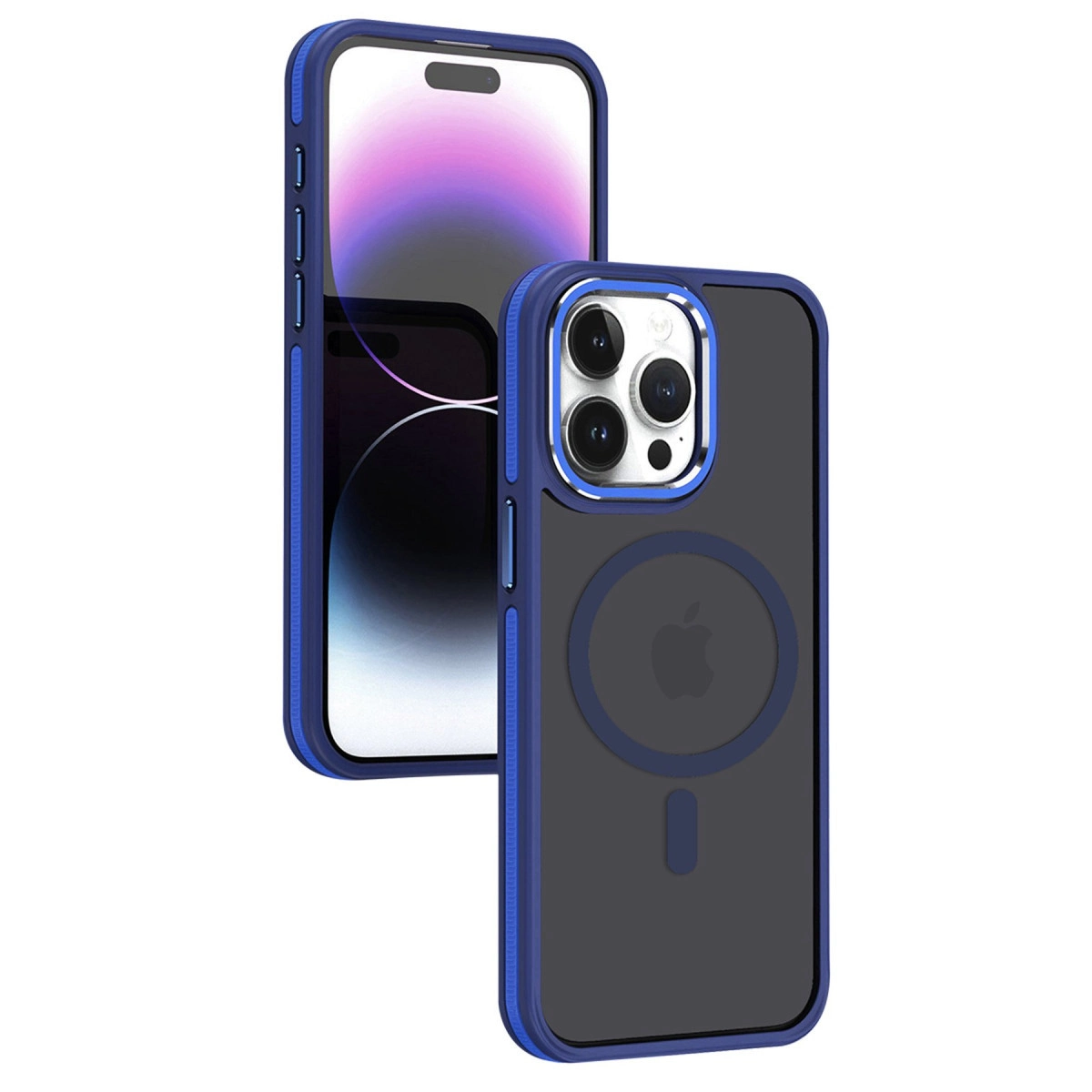 NEWFACE iPhone 15 Pro Uyumlu Winner Magsafe Telefon Kılıfı Lacivert
