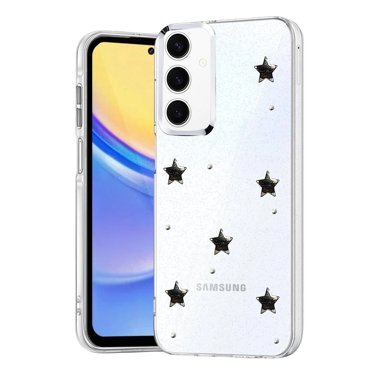 NEWFACE Samsung Galaxy A35 5G Uyumlu Fiyonk Desenli Telefon Kılıfı Çok renkli
