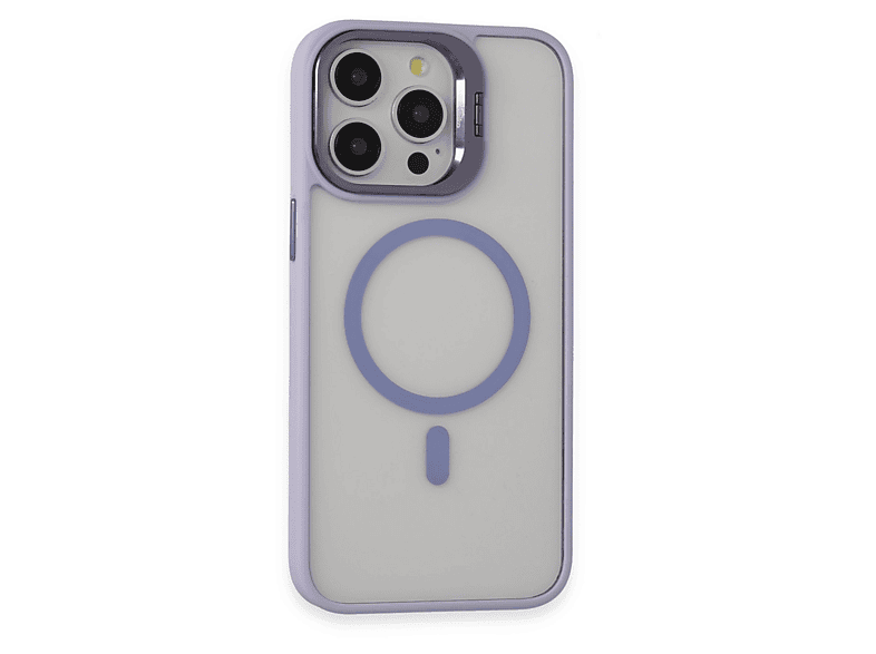 NEWFACE iPhone 15 Pro Uyumlu Roblox Lens Magsafe Standlı Telefon Kılıfı Lila