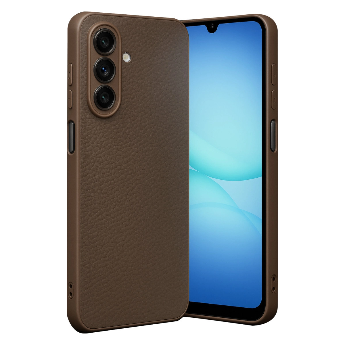 NEWFACE Samsung Galaxy A17 5G Uyumlu Thermax Silikon Kılıf Telefon Kılıfı Kahverengi