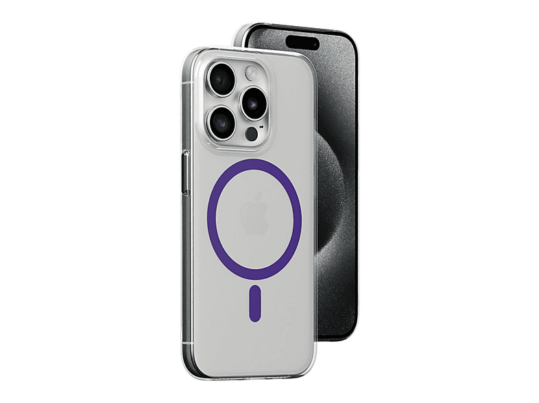 NEWFACE iPhone 14 Pro Uyumlu Bubble Magsafe Telefon Kılıfı Mor