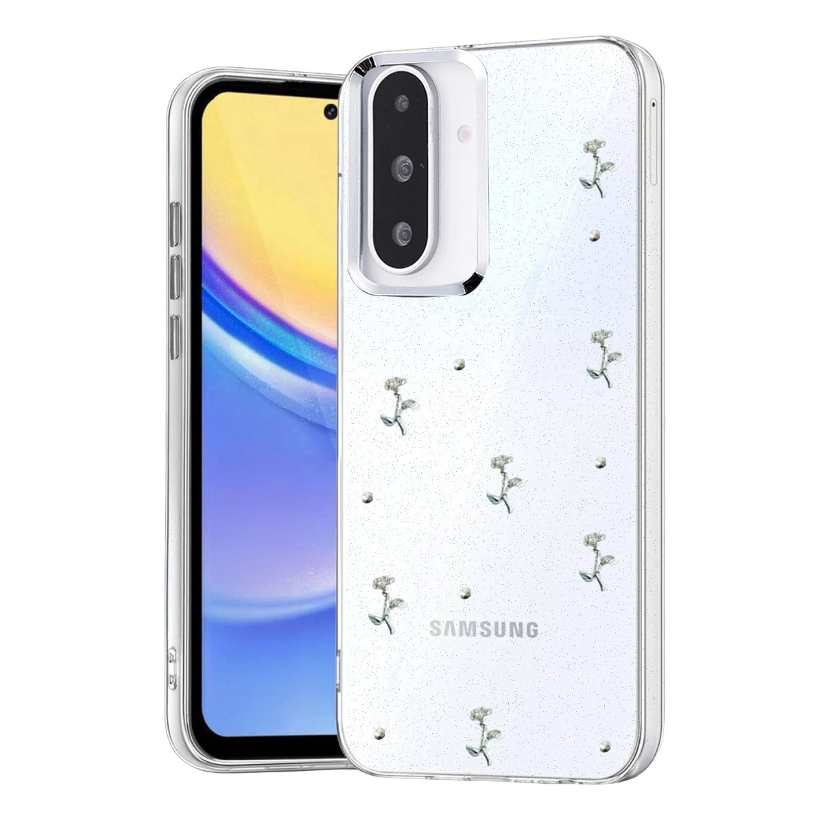 NEWFACE Samsung Galaxy A26 Uyumlu Fiyonk Desenli Telefon Kılıfı Çok renkli