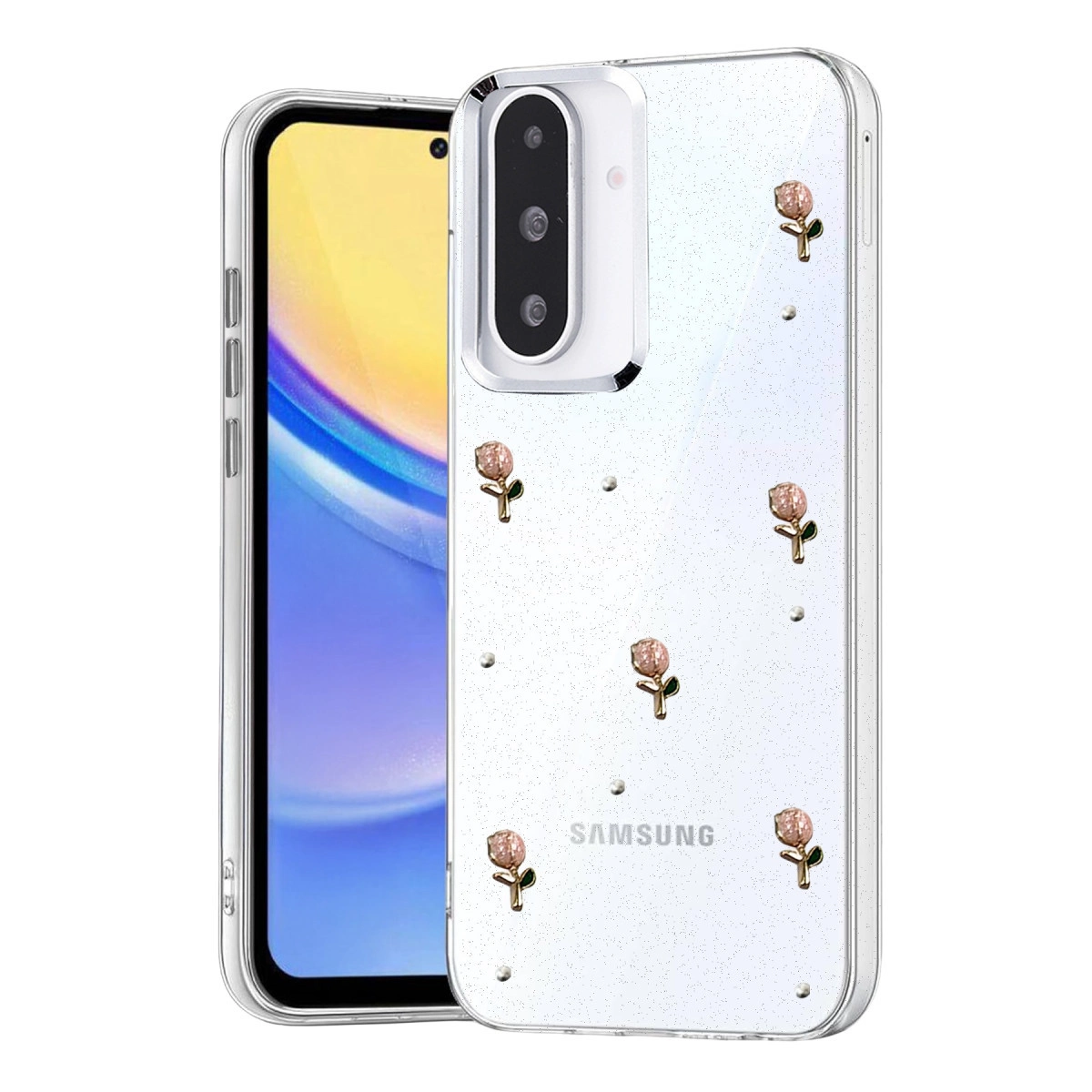 NEWFACE Samsung Galaxy A26 Uyumlu Fiyonk Desenli Telefon Kılıfı Çok renkli
