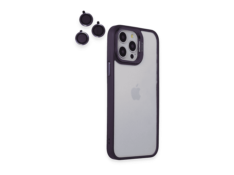 NEWFACE iPhone 14 Pro Uyumlu Roblox Lens Standlı Telefon Kılıfı Mor