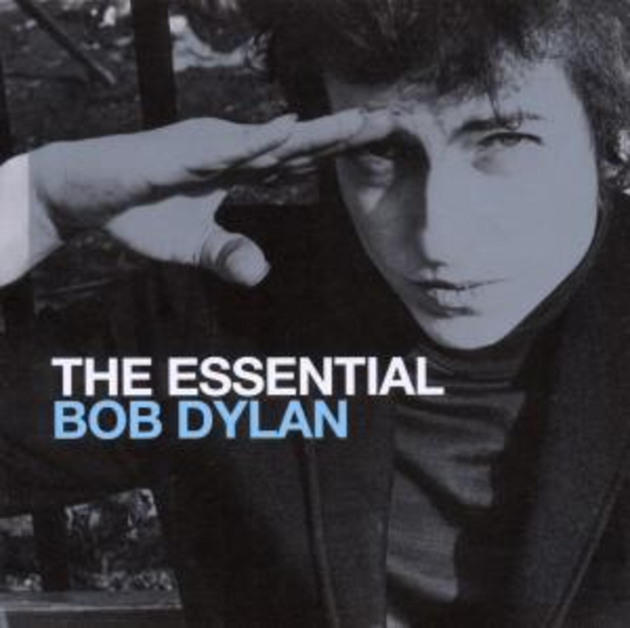 Bob Dylan saluta sulla copertina dell'album "The Essential Bob Dylan".