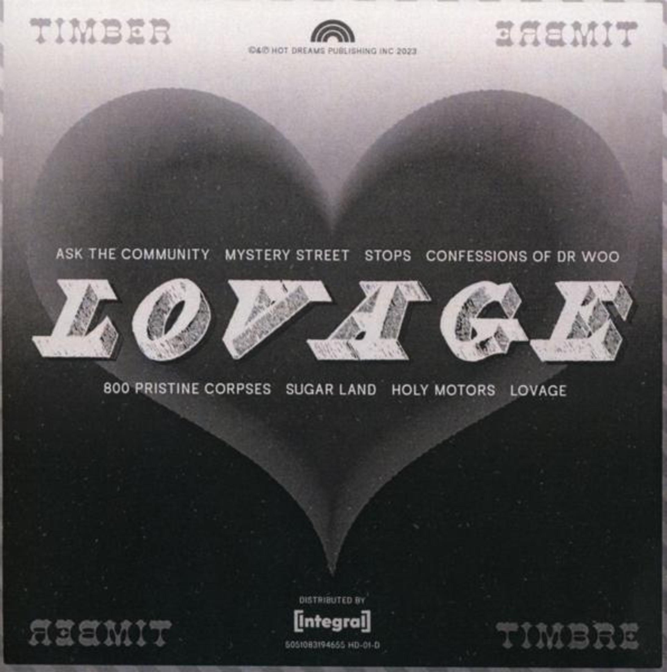 Copertina con grafica a cuore e la parola 'LOVAGE'.