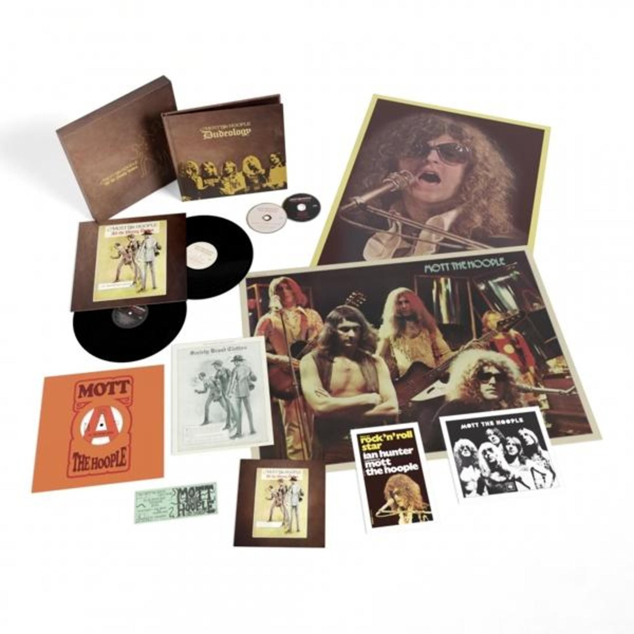 Box set con dischi, CD e foto dei Mott the Hoople.