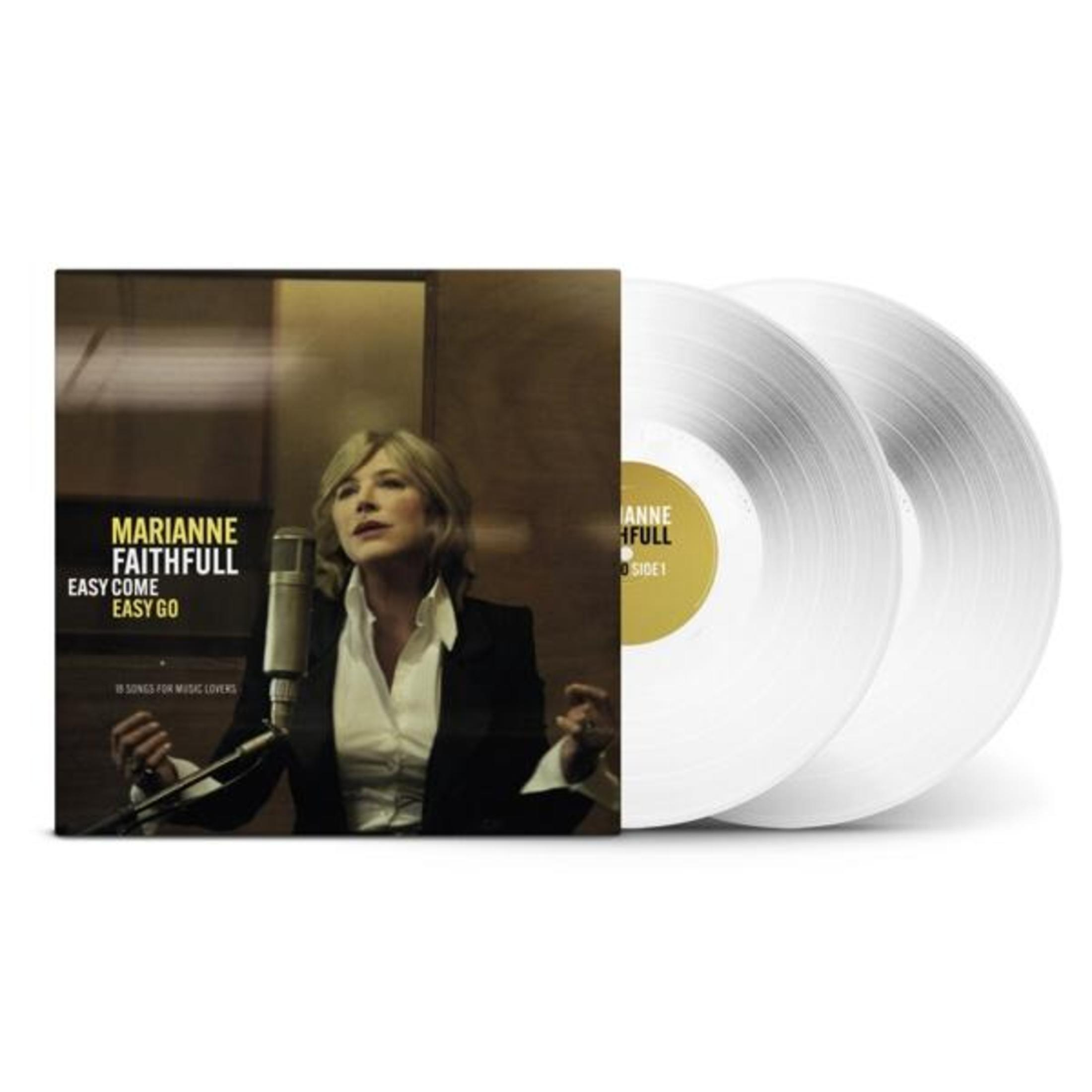 Copertina album Marianne Faithfull con due LP. Registrazione in studio.