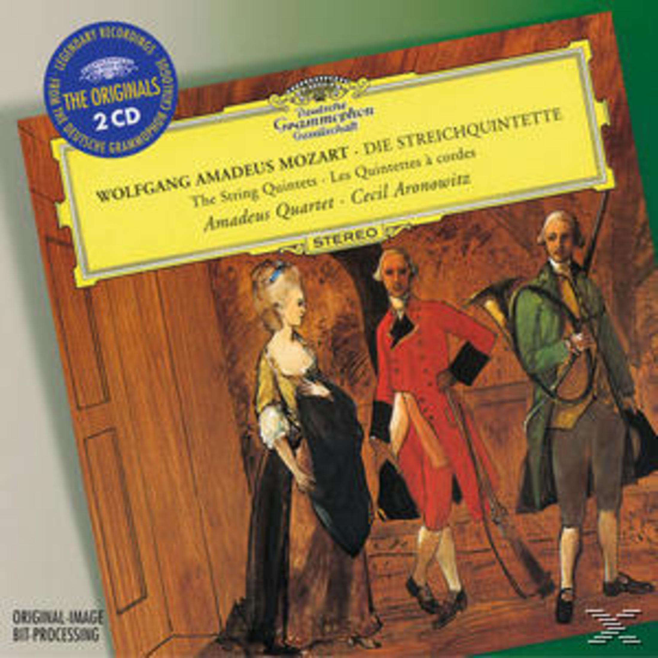 Copertina CD con figure barocche; Mozart; logo "The Originals"