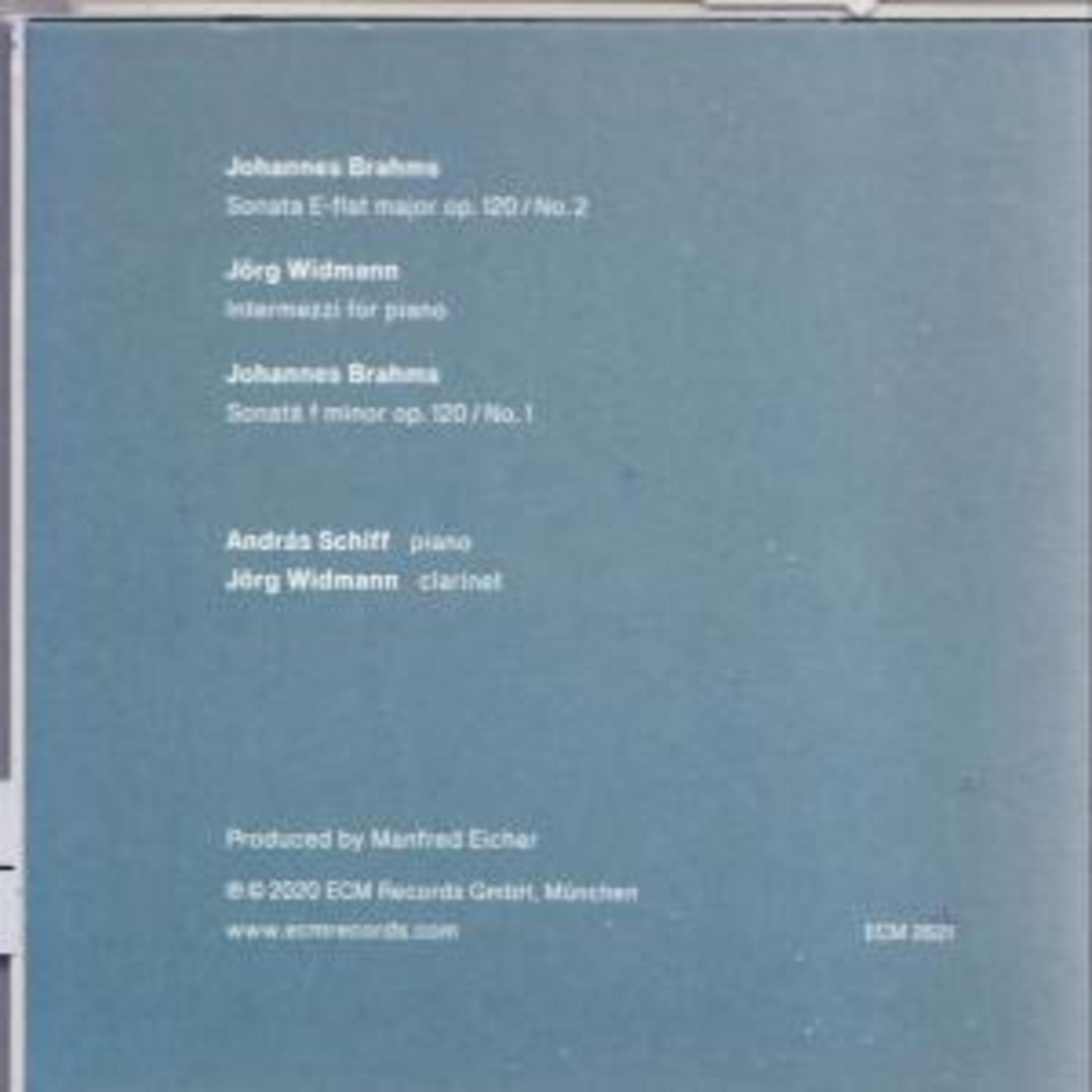 Retro CD con elenco brani: Brahms, Widmann. Jörg Widmann (clarinetto).