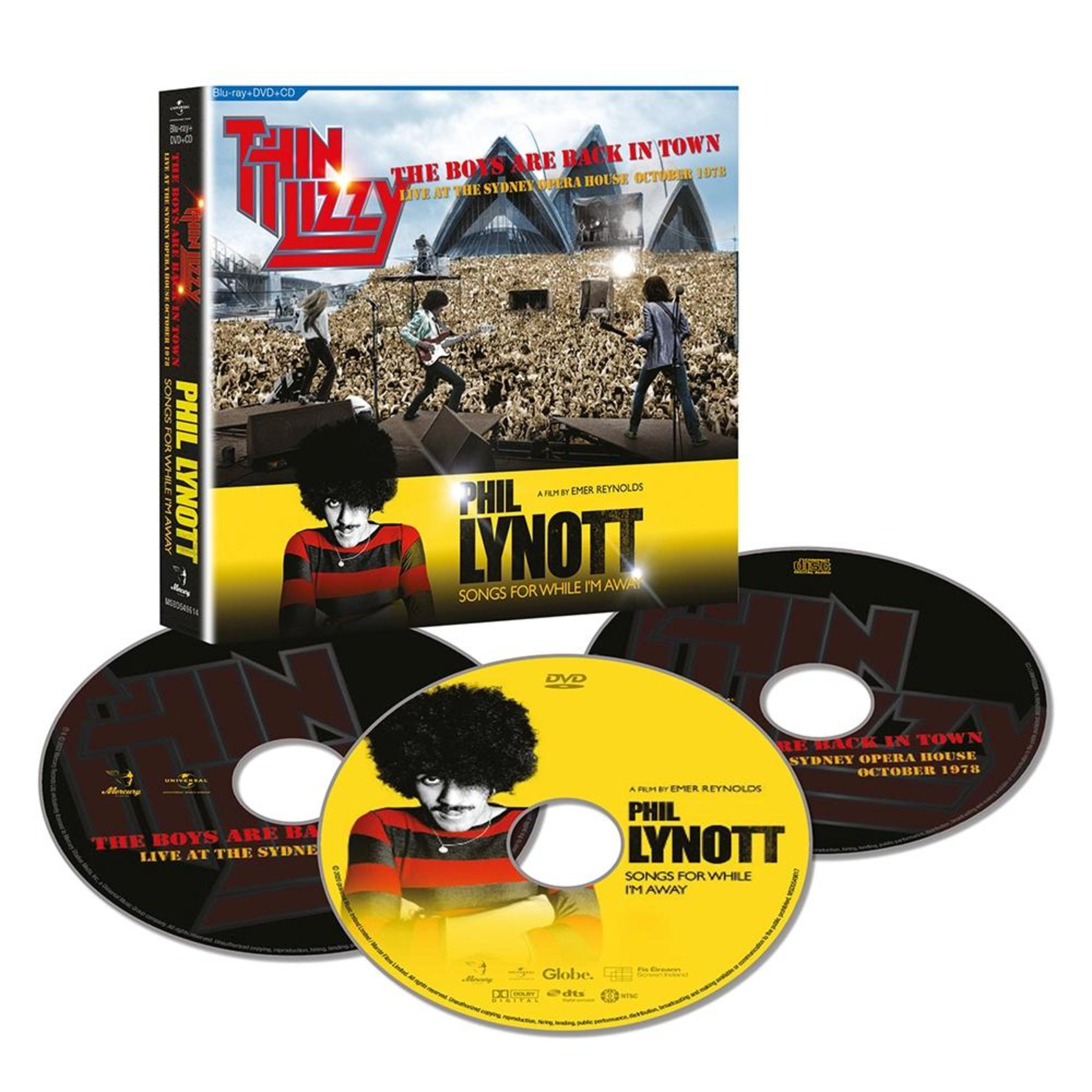 Set DVD Thin Lizzy "The Boys Are Back In Town" con Phil Lynott.