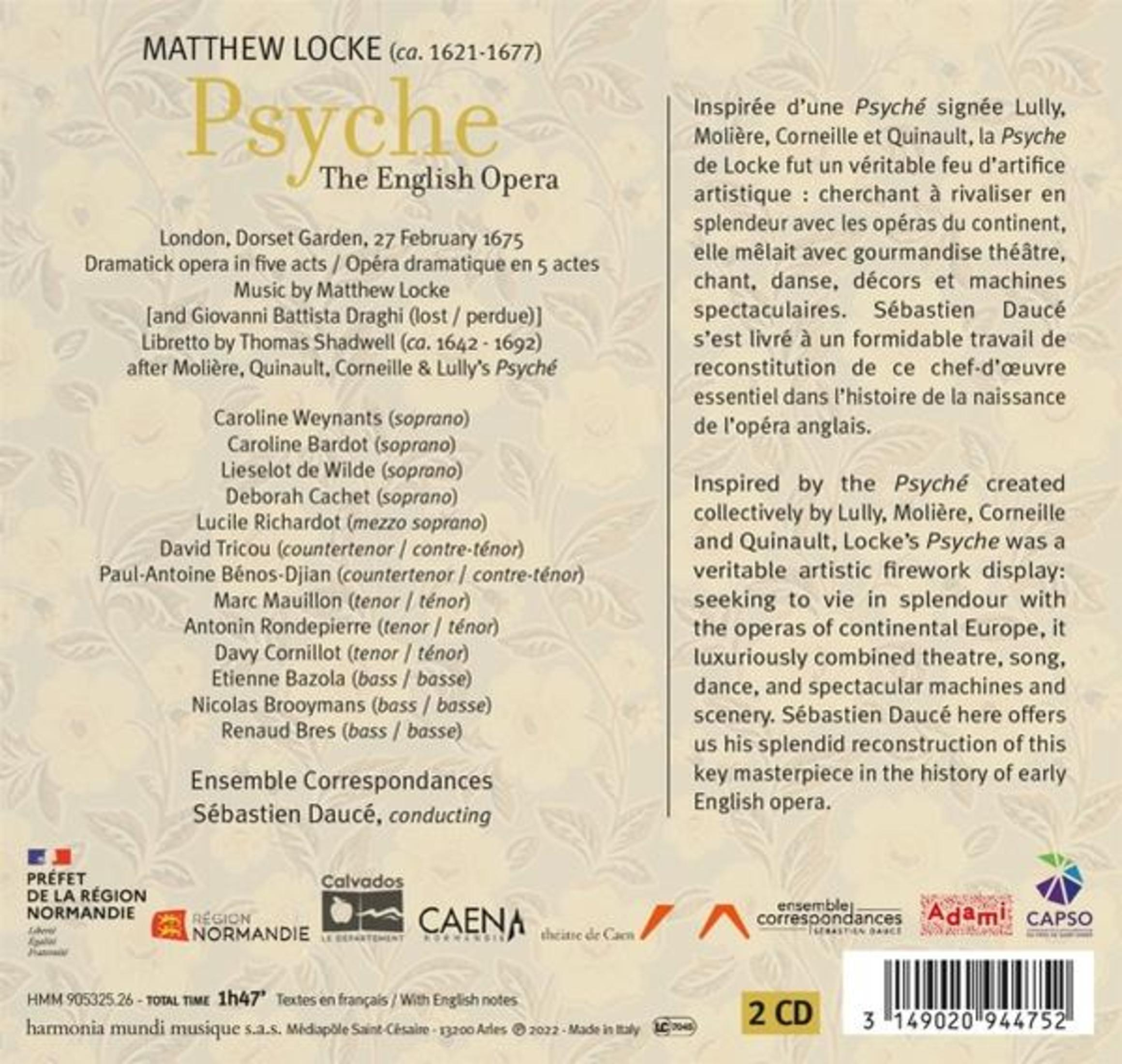 Copertina CD con dettagli opera, cast e loghi.