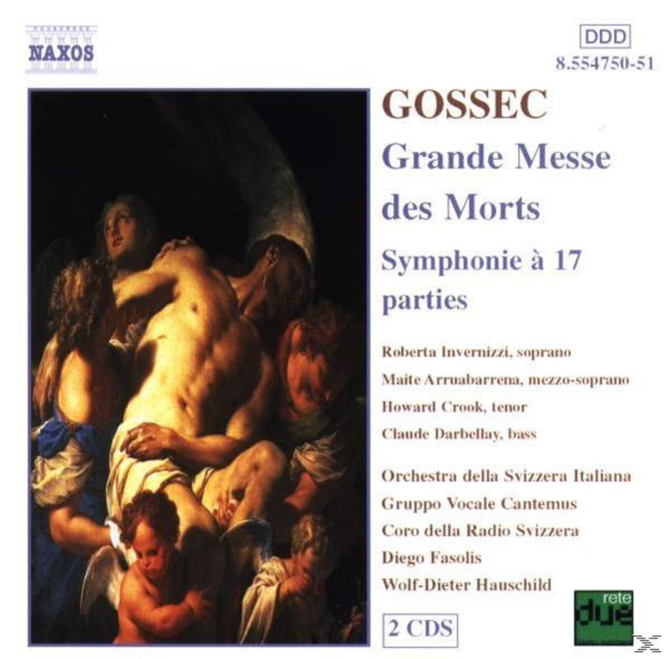 CD-hoes Gossec: Grande Messe des Morts, met schilderij en artiestinformatie.