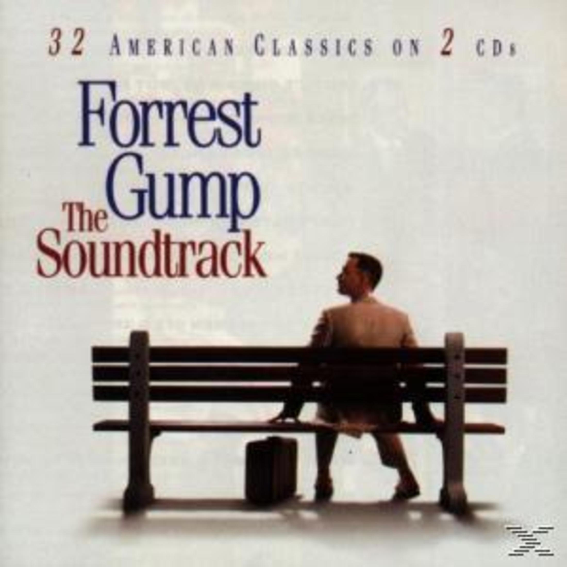 Uomo seduto su una panchina, copertina dell'album della colonna sonora di Forrest Gump.